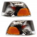 Turn Signal Corner Light Unit Pair For Volvo C70 S70 V70 1998 1999 2000 2001 2002 Amber Clear Lens Replacement Vo2520101 