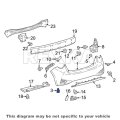 15pcs Bumper Cover Cowl Grille Retainer Clip 90467-09242 For Toyota Lexus Avalon Camry Highlander Rav4 Prius Yaris Rx350 Rx450