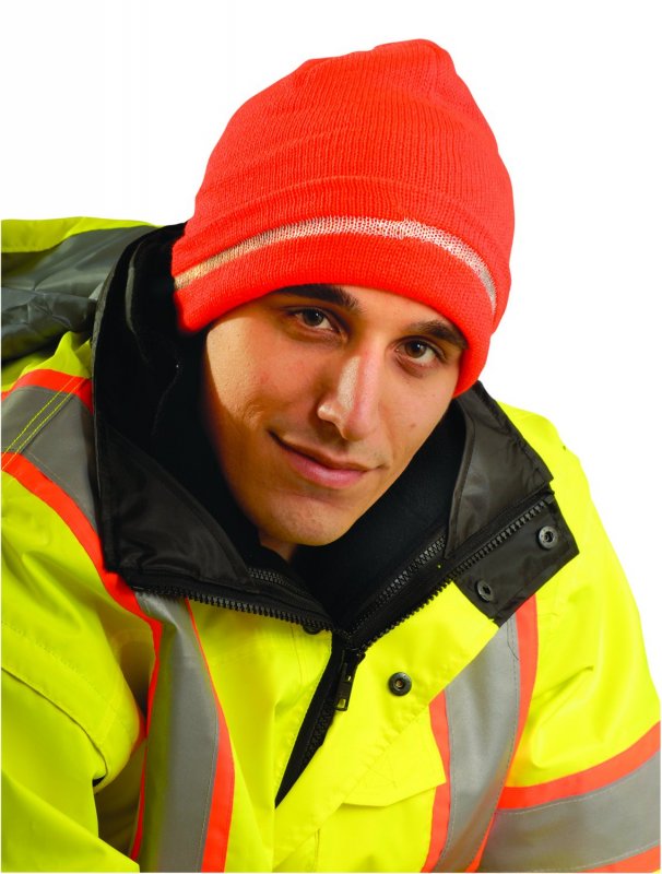 Occunomix Hiviz Knitted Cap One Size Orange
