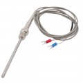 Aexit Pt100 Type Electrical Equipment 10cm Probe Thermocouple Temperature Measurement Sensor 2 Meters Long 