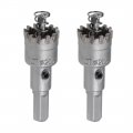 Uxcell 20 5mm Carbide Hole Cutter Tct Saws For Stainless Steel Sheet Metal High Density Tooth 2pcs