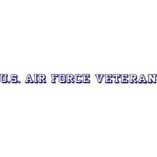 U S Air Force Veteran Clear Window Strip