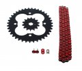 Fits Honda Trx250x 250x 520-86 Red O Ring Chain Sprocket Black 14 38
