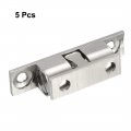 Uxcell 5pcs Cabinet Door Closet Brass Double Ball Catch Tension Latch 40mml Silver Tone