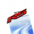 Yoaoo 2pcs Oem Rs Decal Emblem Badges For Camaro Zl1 1le Series Matte Black Red Allloy