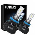 Beamtech H11 H8 H9 Led Fog Light Bulbs S1 Series Fanless 10000lm 50w 6500k Cool White 2 