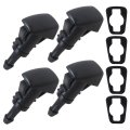 Universal 2-pack Washer Nozzle Kit Direct Replacement For Chrysler 300 2005-2010 All Dodge Ram Models 2009-2024 