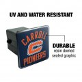 Carroll University Pioneers Logo Tow Trailer Hitch Cover Plug Insert 2