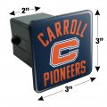 Carroll University Pioneers Logo Tow Trailer Hitch Cover Plug Insert 2