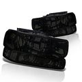Instyleparts Smoke Lens Headlights Bumper Light Set With Chrome Housing Made For Chevy Silverado Tahoe Suburban 