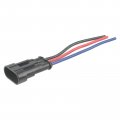 Carbhub 5 Sets 3 Pin Connector Waterproof With Male And Female Way 16 Awg Wire Fit For Motorcycle Scooter Car Truck Quad Bike