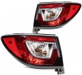 Ocpty Headlight Assembly Pair Replacement For Chevrolet Traverse 2013-2017 Red Housing Clear Lens Driver Passenger Side