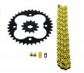 Yellow Non O Ring Chain Sprocket Black For 1988-1989 Honda Trx250r 12 36 92l