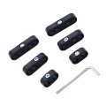 Gskmotor Universal 7mm 8mm Engine Spark Plug Wires Separator Divider Kit 6 Pcs Black 