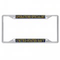 Us Navy Operations Specialist Enlisted Rating Insignia License Plate Frame For Front Or Back Of Car Officially Licensed United 