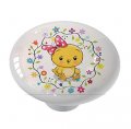 Gotham Decor Baby Chick In A Floral Wreath Drawer Cabinet Knob 