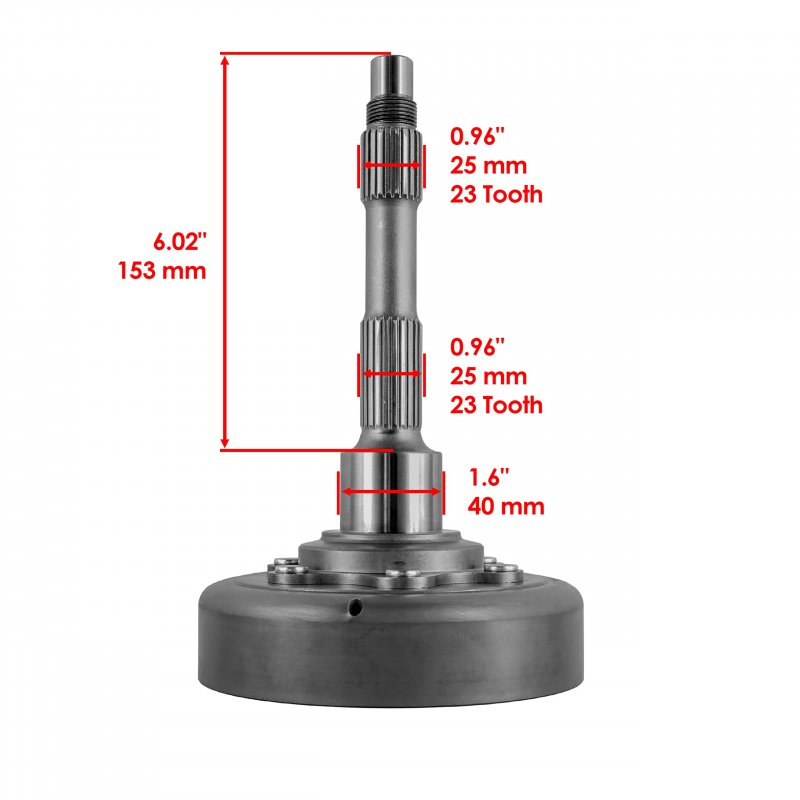 Caltric Wet Clutch Drum Housing Shaft For Arctic Cat Xr 700 Ltd Xt 2015