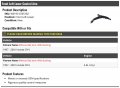 Front Left Driver Side Lower Control Arm With Bushing Without Ball Joint Compatible 1997-2001 Honda Cr-v
