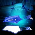 1 Pair Universal Motorcycle Rearview Side Mirrors Keenso Adjustable Aluminum Rear View Motorbike 10mm 8mm Blue