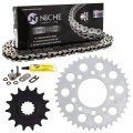 Niche Drive Sprocket Chain Combo For Honda Cb500s Cb500r Cb500 Cup Front 15 Rear 40 Tooth 525v O-ring 108 Links
