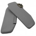 Autoguru Sunvisors Extension Covers Leather Made For Ford F250 F350 F450 99-07 Med Flint Gray 