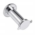 Uxcell Door View Solid Brass 220-degree Viewer With Cover For 1-3 8 To 2-1 4 Inch Thick Doors Polished Chrome Finish