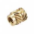 Uxcell Knurled Insert Nuts 120pcs M2 X 4mm L 3 5mm Od 3d Printing Brass Female Threadeds Heat Set Insert Embedment Nut