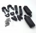 Smt-black Adjustable Highway Peg Mounting Kit Airflow Footrest Compatible With V-star Roadstar Suzuki Boulevard Equipped 1 Inch