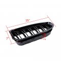 Gloss Black Dual Bar Front Hood Bumper Kdney Grilles Grill Compatible With Bmw 6-series M6 F06 F12 F13 650i 640i 2012-2018 Gran