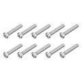 10pcs Torx Security Machine Screws 1 4-20 X 1-3 4 304 Stainless Steel Tamper Resistant Button Head Bolt Full Thread For 