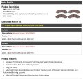 Marketplace Auto Parts Brake Pad Set Compatible With 2020-2022 Chevy Silverado 2500 Hd