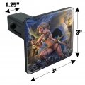 Warrior Maiden Zombie Undead Slayer Fantasy Tow Trailer Hitch Cover Plug Insert