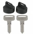 Jeenda 2pcs Atv Blank Key With Two Ignition Cover Compatible Polaris 22 23 27 28 Series Magnum 325 330 500 Sportsman 335 400
