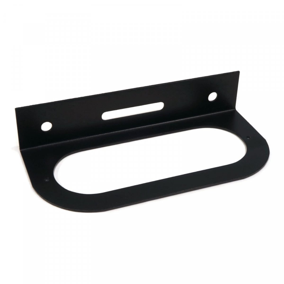 Pack Of 6 Black Metal Light Mounting Brackets For In Oval Led Brake Tail Lights Fits Trucks Semi Trailers Rvs Campers Boats And