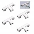 Ufurmate Glass Clamp 4pcs Aluminum Alloy T Shape To 3 Way Cube Connectors Rimless Clip Holder For Fixing Or Diy Fish Tank 