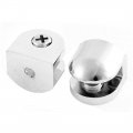 Glass Shelf Bracket Adjustable Metal Door Cabinet Clamp Clip Holder For 3-7mm Thickness 2pcs 