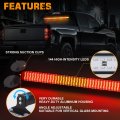 Xridonsen 35 Inch Traffic Advisor Light Bar 144 Led Amber Red Strobe Lights Emergency Warning Flashing Safety Interior
