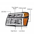 G-puls 4pcs Bumper Headlights Corner Lamp Compatible With 2004-2012 Chevy Colorado Gmc Canyon 2006 Isuzu I-280 I-350 2007-2008