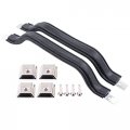 Pack Of 2 Black Front Left Driver And Right Passenger Side Interior Door Handle Pull Strap Kit 