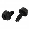 Uxcell M6x16mm Iron Zinc Plated Self-tapping Hex Flange Phillips Drive Blot Screw 8pcs