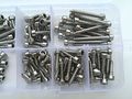 105pcs M3 5 Allen Self Tapping Screws Stainless Steel Hex Socket Cap Head Self-attack Bolts Smooth Cup Drilling Screw Bolt Kits