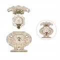 Uxcell 2 Sets Wood Case Chest Box Rectangle Clasp Closure Hasp Latches Silver Tone 47 X 38mm