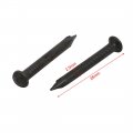 Uxcell Hardware Nails 1-inch Length Carbon Steel Point Tip Wall Cement Black 200pcs