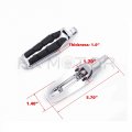 Hongk- Chrome Long Angled Adjustable Highway Peg Mounting Kit With Footpeg Foot Rest Compatible V-star Roadstar Suzuki