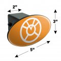 Green Lantern Blackest Night Orange Logo Oval Tow Trailer Hitch Cover Plug Insert