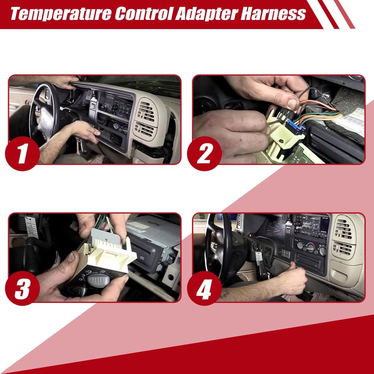 Air Conditioning Heater Climate Control Adapter Harness For 1995 Chevy Silverado Gmc Sierra Tahoe Yukon 16233143