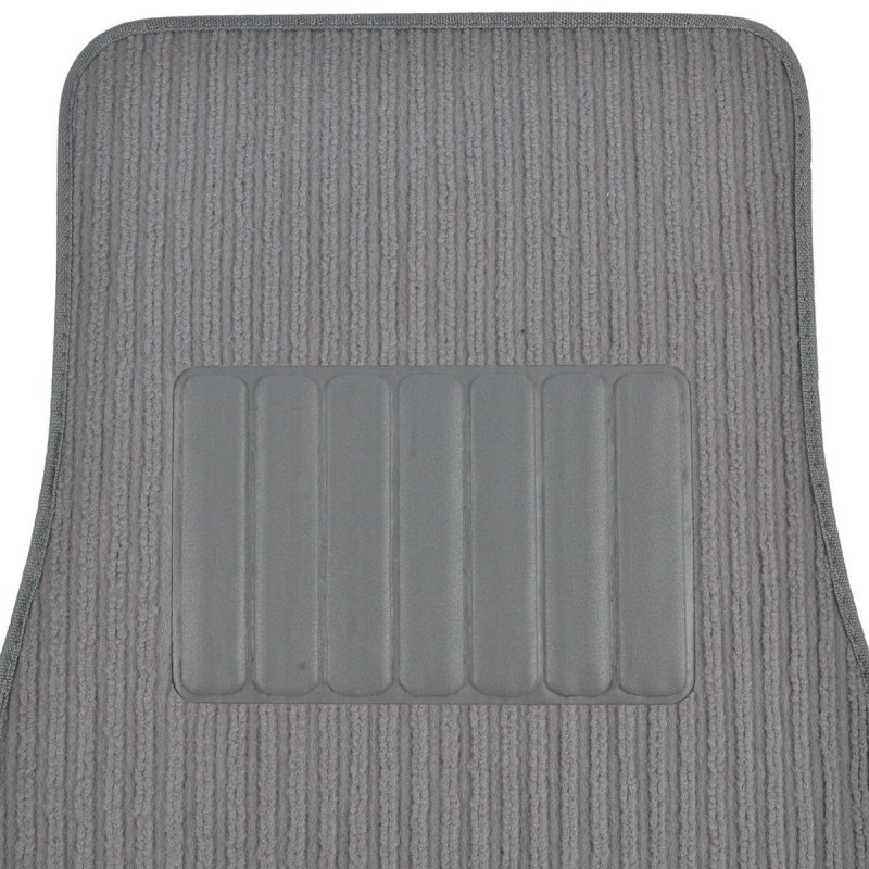 Bdk Universal Fit Premium Corrugated Fine Ribbed Carpet Floor Mat Gray