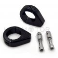 Httmt Mt299-001- Motorcycle Turn Signal Clamps Compatible With H-d Softail Mount Bracket 41mm Fork Black