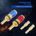 Health Gear Quick Fitting Hose Connector 8mm M8 Water-cooled And Gas Adapter Red Water Cooled For Mig Tig Welding Torch 2 Piece