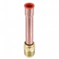 Uxcell Brass Pipe Fitting 1 2 Sae Flare Connector Male Thread Adapter With Copper Tube For Air Conditioner Hvac System